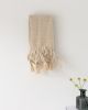 Soft Drifts | Macrame Wall Hanging in Wall Hangings by YASHI DESIGNS. Item made of oak wood with cotton works with minimalism & contemporary style