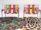 Hazel and Shirley: Wassily Remixed | Accent Chair in Chairs by KIM HILL  for KIM HILL DESIGN. Item made of fabric with aluminum works with boho & mid century modern style