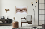Golden Canyon | Mixed Media by Soosoostudios. Item composed of canvas compatible with minimalism and mid century modern style