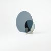Onnda Flame Concentric M candleholder-Deep Sea | Candle Holder in Decorative Objects by Catrinel Săbăciag. Item composed of marble & glass compatible with minimalism and mid century modern style
