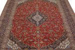 Vintage Red Traditional 10X13 Kashan Persian Rug | Area Rug in Rugs by Magic Rugs. Item made of wool works with traditional style