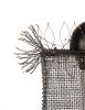 Pendant Light Fringe #2, Steel Wire Mesh MEDIUM 12" T x 6" | Pendants by Anne Lindsay Studio. Item composed of steel in contemporary or industrial style