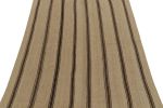 Handwoven Vintage Kilim Beige-Brown Stripe Patterns | Area Rug in Rugs by Rug and Kilim