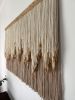 New Classic - Beige | Macrame Wall Hanging in Wall Hangings by Kat | Home Studio. Item made of canvas with fiber works with minimalism & industrial style