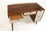 The Executive | Desk in Tables by Curly Woods. Item made of maple wood works with mid century modern style