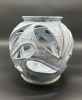 Blue Cut Out Sphere | Sculptures by Feats Of Clay. Item composed of ceramic in contemporary or art deco style
