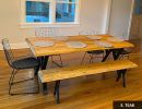 Solid Wood Dining Table , Farmhouse Custom Dine Table | Tables by OzzWoodArt. Item made of wood works with country & farmhouse & coastal style