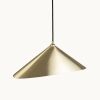 Emily I Pendant Light – Gold Semi-Matte | Pendants by MOSS Objects. Item made of oak wood with steel works with contemporary & modern style