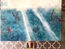 crystal blue persuasion | Oil And Acrylic Painting in Paintings by Amanda M Moody. Item made of wood