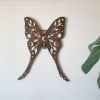Luna moth wood wall art, celestial boho wall hanging | Wall Sculpture in Wall Hangings by Studio Wildflower. Item made of walnut compatible with boho and country & farmhouse style
