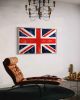 Flags Union Jack F3660 A | Mixed Media in Paintings by Michael Denny Art, LLC. Item made of bamboo with cotton works with minimalism & contemporary style