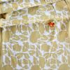 Block Print Organic Cotton Mustard Table Runner - Yan | Linens & Bedding by ichcha. Item composed of cotton in boho style
