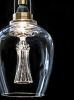 Blown glass/crystal inserts #37F | Pendants by Vitro Lighting Designs. Item composed of bronze and glass