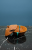 Apple Wood & Azure Resin Vessel | One-of-a-Kind Art | Decorative Bowl in Decorative Objects by Holzkunst Samuel Meisinger. Item composed of wood in modern style