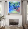 SOLD Sea of glass 3 | Oil And Acrylic Painting in Paintings by Art by Geesien Postema. Item composed of canvas in mid century modern or contemporary style