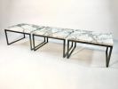 Marble and Steel Coffee Table | Tables by Michael Daniel Metal Design. Item made of steel & marble