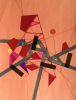 Jaune and Orange Refractioo of Ceriicaa | Oil And Acrylic Painting in Paintings by Philippe Halaburda. Item composed of paper & synthetic
