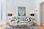 Oceans Iridescent Heart | Paintings by Sarah Butcher Art. Item composed of wood and canvas in coastal style