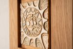 Mayan Sun Ceramic Wall Art | Wall Sculpture in Wall Hangings by Clare and Romy Studio. Item composed of ceramic in boho or mid century modern style