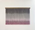 Sensory color vibrations – Violet | Macrame Wall Hanging in Wall Hangings by Olivia Fiber Art. Item made of wood with wool works with minimalism & contemporary style