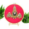 Tirupathi Balaji Original Artwork | Embroidery in Wall Hangings by MagicSimSim. Item compatible with art deco and asian style