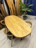 Oval dining table,solid wood table, kitchen dining table | Tables by Brave Wood. Item made of wood