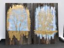 Golden Branches | Oil And Acrylic Painting in Paintings by Nichole McDaniel. Item composed of canvas and synthetic
