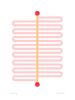 Keep Going 1 (Pink, Marigold & Crimson Colorway) | Prints by Jessica Poundstone. Item composed of paper