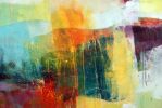 Distant Canyon | Oil And Acrylic Painting in Paintings by Pamela K Beer Contemporary Fine Art. Item composed of birch wood & synthetic