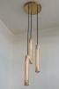 Lantern Pendants | Pendants by Designed with Purpose | Designed with Purpose in Baltimore. Item composed of maple wood and brass