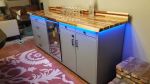 Interior Mini Bar | Countertop in Furniture by Mw Hunter Custom Woodworking. Item made of walnut