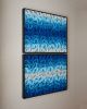 No. 15 Set of 2 Acoustic Diffuser Panel - Gradient Abstract | Wall Sculpture in Wall Hangings by Joseph A