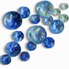 "Laguna Series" Ombre Light Aqua to Deep Marine Blue | Sculptures by Debra Steidel. Item composed of ceramic in contemporary or coastal style