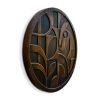 Circular Geometric Abstract Metal Wall Relief | Wall Sculpture in Wall Hangings by Element 29 Metalcraft. Item made of copper compatible with contemporary and art deco style