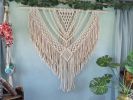 Macrame Wall Hanging for Boho Home Decor | Wall Hangings by Desert Indulgence. Item composed of wood & cotton compatible with boho style