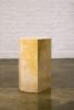 Goatskin Minimal Side Table by Costantini, Pergamino Hex | Tables by Costantini Design. Item made of wood