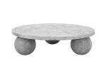 60" Dani Round Coffee Table | Tables by Tessitura Concrete. Item composed of concrete compatible with minimalism and contemporary style