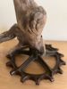 Cog - A Unique Driftwood & Vintage Steel Table Lamp | Lamps by Max Andersen. Item made of wood with steel