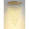 AK4002RD SKINNY RAIN ROUND | Chandeliers by alanmizrahilighting | New York in New York. Item composed of glass
