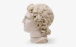 Banded Alexander Bust Made with  Compressed Marble Powder | Sculptures by LAGU. Item composed of marble
