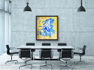 The Liar | Oil And Acrylic Painting in Paintings by Jacob von Sternberg Large Abstracts. Item made of canvas with synthetic