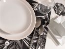 Nebulae Hand-Printed Linen Placemat + Coasters | Tableware by Moody Monday | Raf Edinburgh in Edinburgh. Item made of linen