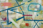 Hopscotch 48x72 | Oil And Acrylic Painting in Paintings by Bibby Gignilliat. Item made of wood with synthetic