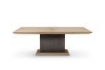 Barcelona Dining table Oak | Tables by Greg Sheres. Item composed of oak wood and bronze