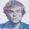 Andy Wahrol the king of New York City | Mixed Media by Virginie SCHROEDER. Item composed of canvas and synthetic in minimalism or contemporary style