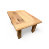 Reclaimed Oak Coffee Table | Tables by Good Wood Brothers. Item made of oak wood works with minimalism & contemporary style