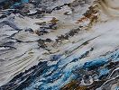 Quartz-2 'Avalanche' A Diptych painting | Oil And Acrylic Painting in Paintings by Sangeeta Sagar. Item made of paper & synthetic