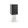 Exigen by Mnima. Table Light Sculpted from Solid Aluminum. | Table Lamp in Lamps by mnima. Item composed of aluminum and leather