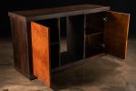 Bertolucci Exotic Wood and Oil Rubbed Bronze Sideboard. | Cabinet in Storage by Costantini Design. Item made of wood with bronze works with contemporary style