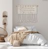 Figure I - Monochromatic Modern Macrame | Macrame Wall Hanging in Wall Hangings by Zora Studio. Item made of cotton works with minimalism & contemporary style